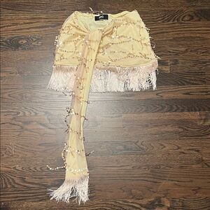 Sequin Fringe Skirt